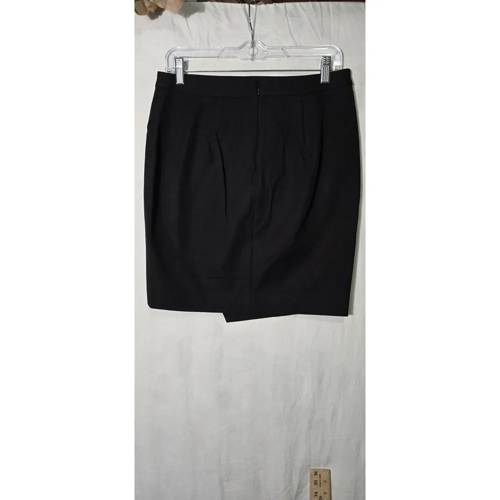 Banana Republic Skirt Womens Size‎ 4P Black Straight & Pencil Wrap Stretch
